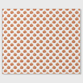 Jack O’ Lantern Pumpkin Halloween Baby shower Cadeaupapier (Vlak)