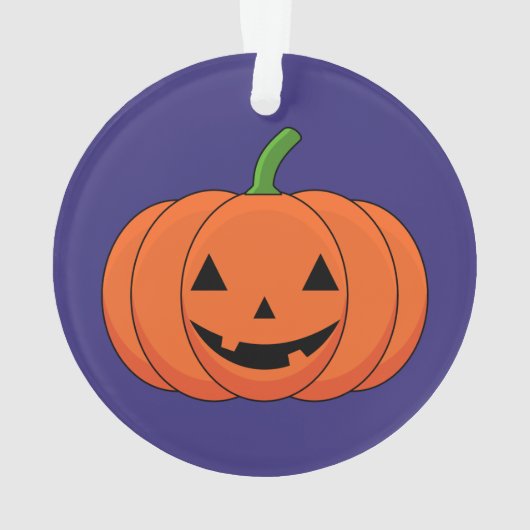 Jack-O'-Lantern Pumpkin Halloween Ornament (achterkant)
