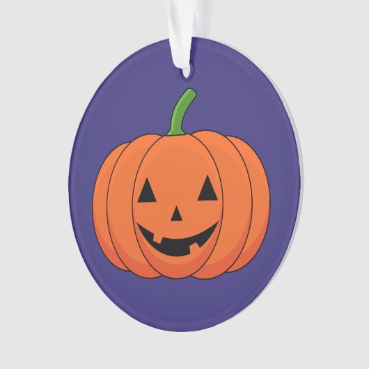 Jack-O'-Lantern Pumpkin Halloween Ornament (voorkant)