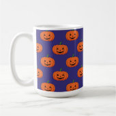 Jack-O'-Lantern Pumpkin Halloween Pattern Koffiemok (Links)