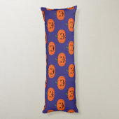 Jack-O'-Lantern Pumpkin Halloween Pattern Lichaamskussen (Achterkant (Verticaal))