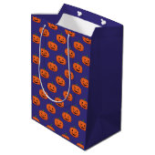 Jack-O'-Lantern Pumpkin Halloween Pattern Medium Cadeauzakje (Achterkant Gekanteld)