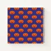 Jack-O'-Lantern Pumpkin Halloween Pattern Notitieboek (Achterkant)