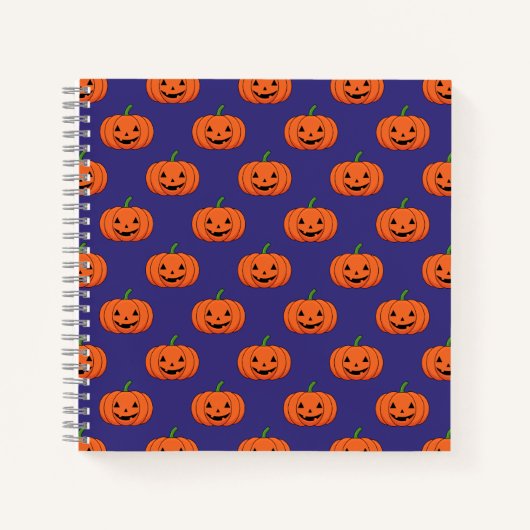 Jack-O'-Lantern Pumpkin Halloween Pattern Notitieboek (Voorkant)
