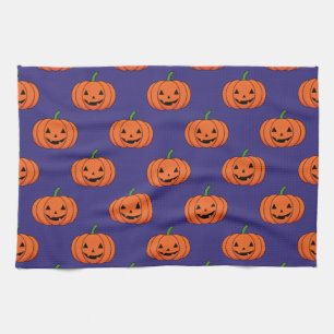 Jack-O'-Lantern Pumpkin Halloween Pattern Theedoek