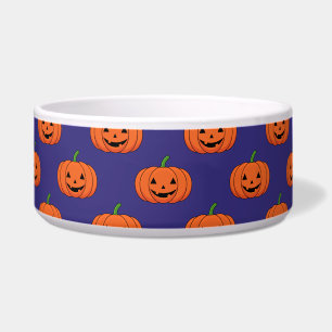 Jack-O'-Lantern Pumpkin Halloween Pattern Voerbakje
