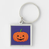Jack-O'-Lantern Pumpkin Halloween Sleutelhanger (Voorkant)