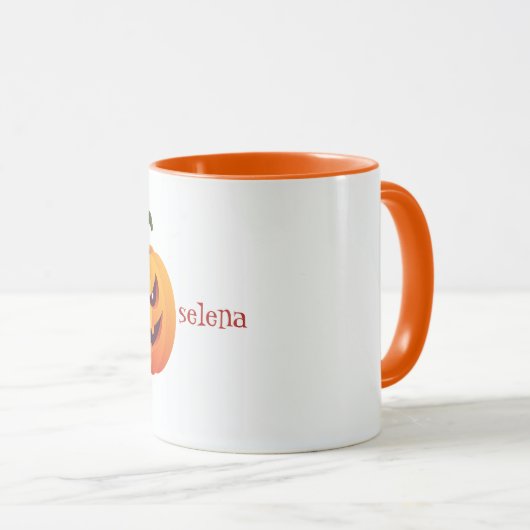 Jack o Lantern Pumpkin Mok (Voorkant rechts)