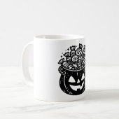 Jack-o-Lantern Pumpkin Pail Halloween Snoep Koffiemok (Voorkant links)