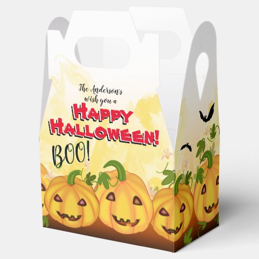 Jack O Lantern Pumpkin Patch Halloween Party Bedankdoosjes (Geopend)