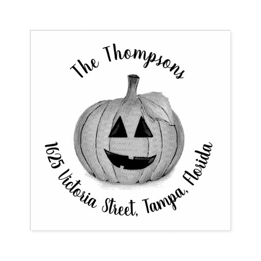 Jack O Lantern Pumpkin Patch Rubber Stamp Rubberstempel (Afrduk)