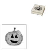 Jack O Lantern Pumpkin Patch Rubber Stamp Rubberstempel (Gestempeld)