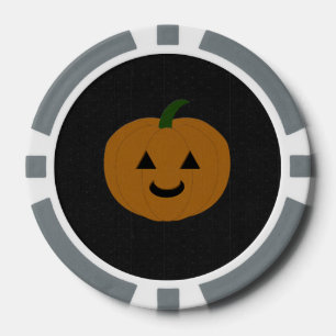 Jack-O-Lantern Pumpkin Pokerchips