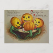 Jack O' Lantern Pumpkin speelkaarten Poker Briefkaart (Voorkant)