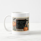 Jack O Lantern Pumpkin Witch Bat Owl Koffiemok (Links)