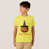 Jack O Lantern Pumpkin Witch Pet Halloween T-shirt (Voorkant volledig)