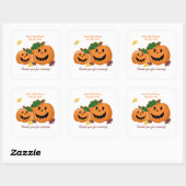 Jack O Lantern Pumpkins Baby shower Favor Sticker (Vel)