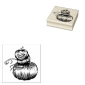 Jack-O-Lantern Rubberstempel (Gestempeld)