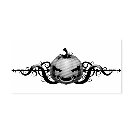 Jack-O-Lantern Rubberstempel (Afrduk)