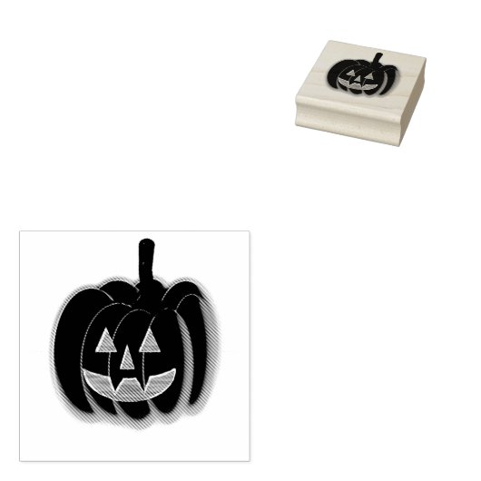 Jack-O-Lantern Rubberstempel (Gestempeld)