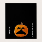 Jack o' Lantern Sad Face Classroom Exchange Kaart Visitekaartje (Buitenkant ongevouwen)