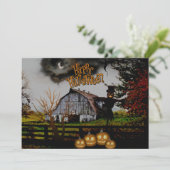 *~* Jack-o-Lantern - Scarecrow HALLOWEEN KAART (Staand voorkant)