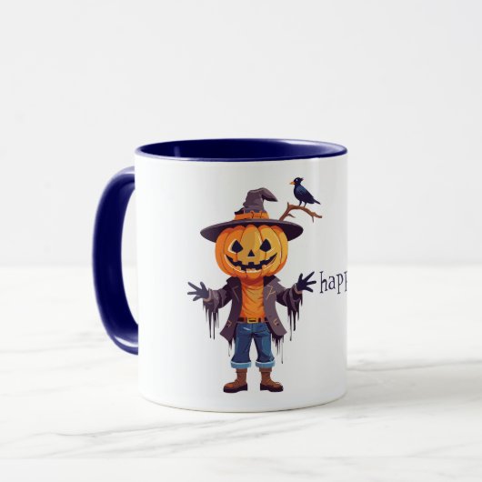 Jack O Lantern Scarecrow Mok (Voorkant links)