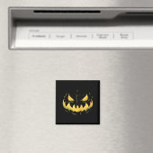 Jack O Lantern Scary Carved Pumpkin Face Halloween Magneet (Insitu (Vaatwasser))