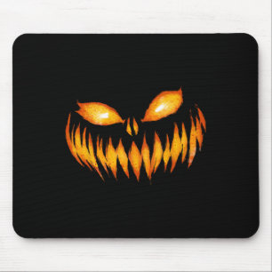 Jack O Lantern Scary Carved Pumpkin Face Halloween Muismat