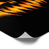 Jack O Lantern Scary Carved Pumpkin Face Halloween Poster (Hoek)