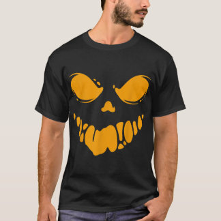 Jack O Lantern Scary Carved Pumpkin Face Halloween T-shirt