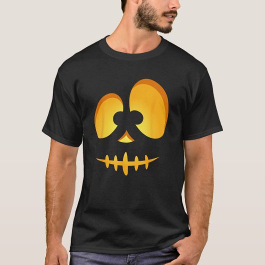 Jack O Lantern Scary Carved Pumpkin Scull Hwe T-shirt (Voorkant)