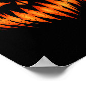 Jack O Lantern Scary Pumpkin Face Halloween Costum Poster (Hoek)