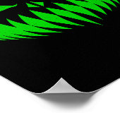 Jack O Lantern Scary Pumpkin Face Halloween Costum Poster (Hoek)