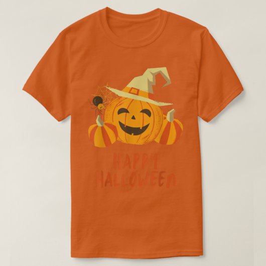  Jack O Lantern Scary Pumpkin Face Halowee T-shirt (Design voorkant)