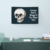 Jack O Lantern Schedel Halloween Gotisch Spandoek (Beurs)