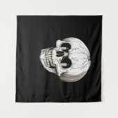 Jack O Lantern Schedel Halloween Gotisch Wandkleed (Voorkant (horizontaal))