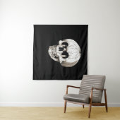 Jack O Lantern Schedel Halloween Gotisch Wandkleed (In Situ (horizontaal))