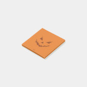 Jack O Lantern Sinaasappel Post-it® Notes (Schuin)