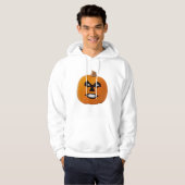 Jack o' Lantern Sinister Face, Halloween Pumpkin Hoodie (Voorkant volledig)