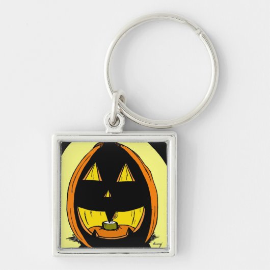 Jack o' Lantern Sleutelhanger (Voorkant)