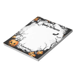 Jack O Lantern Spooky Halloween Notitieblok
