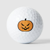 Jack O Lantern Spooky Halloween Pumpkin Golfballen (Voorkant)