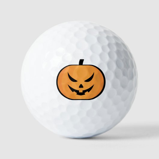 Jack O Lantern Spooky Halloween Pumpkin Golfballen (Voorkant)