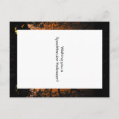 Jack-o-lantern Spooky Tree Halloween Briefkaart (Achterkant)