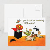 Jack O' Lantern springt uit de doos Briefkaart (Voorkant / Achterkant)