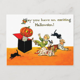 Jack O' Lantern springt uit de doos Briefkaart