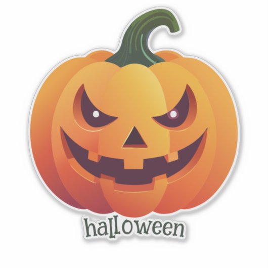 Jack-o-lantern Sticker (Voorkant)
