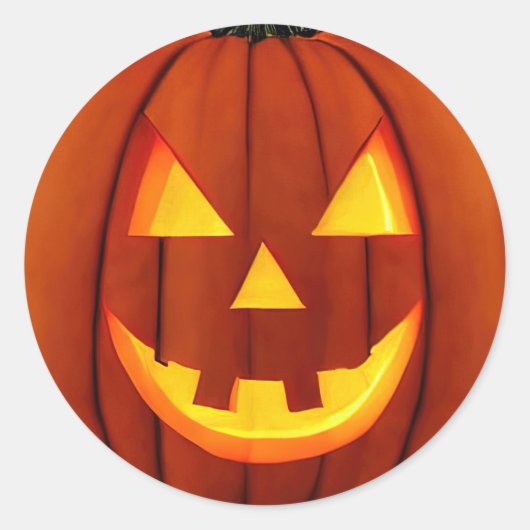 Jack-O'-Lantern Sticker (Voorkant)