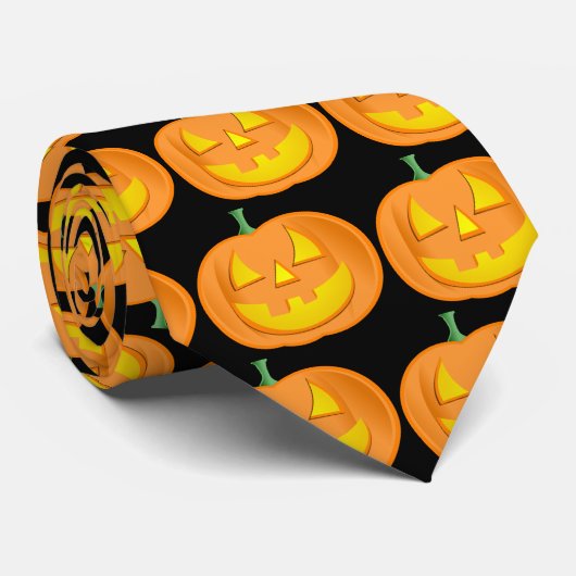 Jack O Lantern Stropdas (Opgerold)